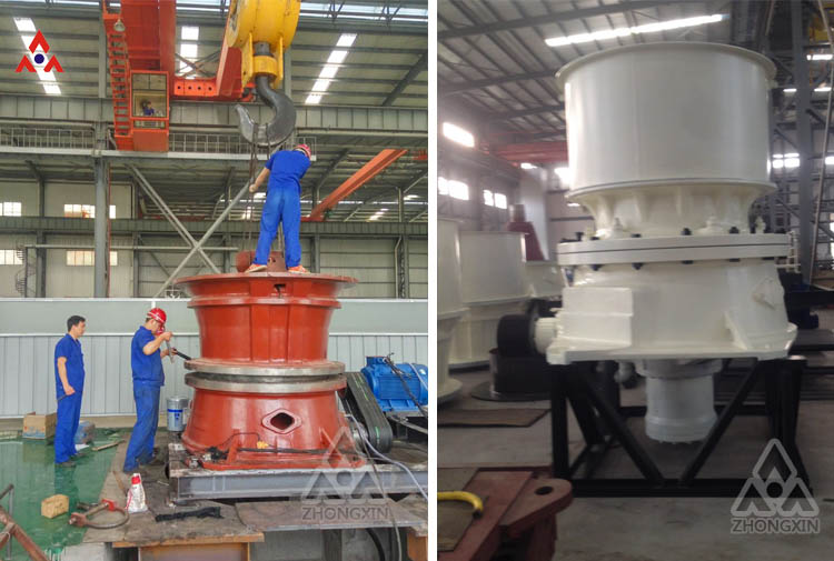 Single cylinder cone crusher